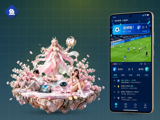 下载鱼乐达人 APP，随时开启精彩观赛